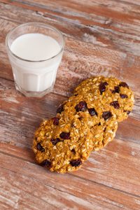 oatmeal and cranberry protein cookie